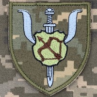 Шеврон 87 центр морально-психологічної підтримки 16 АК піксель