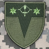 Шеврон 100 окремий протитанковий батальйон 10 АК олива