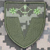 Шеврон 100 окремий протитанковий батальйон 10 АК піксель
