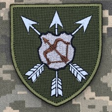 Шеврон 1163 Окремий Зенітний Ракетний Дивізіон 16 АК олива