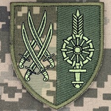 Шеврон 128 окремий батальйон логістики 20 АК піксель