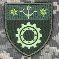 Шеврон 509 окремий ремонтно-відновлювальний батальйон олива