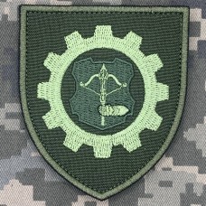 Шеврон 511 окремий ремонтно-відновлювальний батальйон 12 АК олива