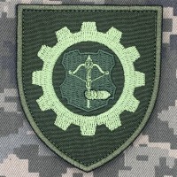 Шеврон 511 окремий ремонтно-відновлювальний батальйон 12 АК олива