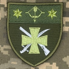 Шеврон 582 батальйон охорони та забезпечення 10 АК олива