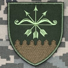 Купить Шеврон 632 окремий зенітно-кулеметний батальйон олива в интернет-магазине Каптерка в Киеве и Украине