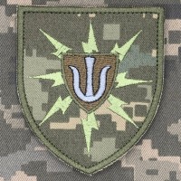 Шеврон 95 окремий батальйон зв'язку 11 АК піксель