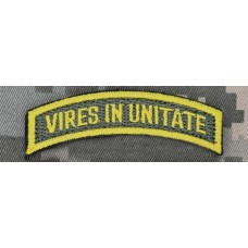 Нашивка девіз 15 АК Vires in Unitate