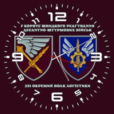 Годинник 231 Окремий Полк логістики 7 корпус ДШВ