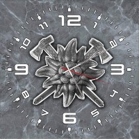 Годинник Едельвейс (скло) сірий