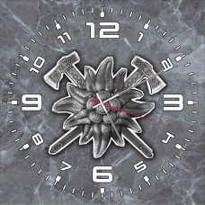 Годинник Едельвейс (скло) сірий