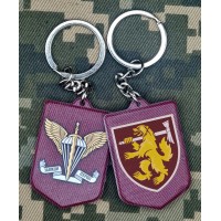 Брелок 68 ОАеМБр шеврон марун 