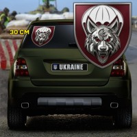 Наліпка 90 ОАеМБ марун 