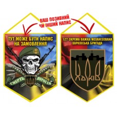 Вимпел 127 ОВМБр (череп в береті) Combo