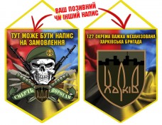 Купить Вимпел 127 ОВМБр (череп в береті) Combo в интернет-магазине Каптерка в Киеве и Украине