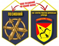 Вимпел 302 ЗРБр Синій