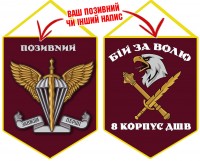 Вимпел 8 Корпус ДШВ Бій за Волю