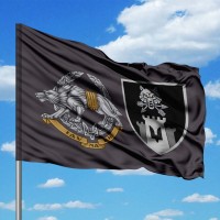 Прапор 99 окремий батальйон управління та забезпечення ССО Вовкулака сірий