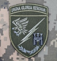 Шеврон 13 ОДШБ Digna Gloria Heroum колір Olive