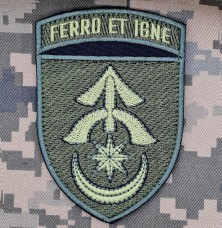 Шеврон 31 ОМБр Ferro et Igne Олива