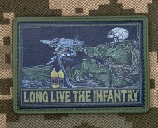 PVC нашивка Long Live The Infantry