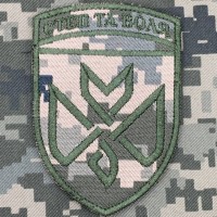 Нарукавний знак 128 ОБр ТРО Степ та Воля піксель