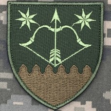 Нарукавний знак 13 окремий зенітно-кулеметний батальйон олива