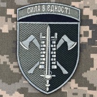 Нарукавний знак 15 окремий полк підтримки Сила в Єдності