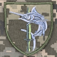Нарукавний знак 385 бригада морських дронів піксель