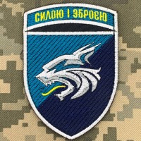 Шеврон 137 ОБ КМП Силою і Зброєю