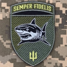 Нарукавний знак 1 батальйон 35 ОБрМП Олива