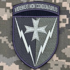 Нарукавний знак 14 РТБр польовий VIDEMUS NON CONDONAMUS