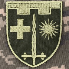 Нарукавний знак 87 окремий батальйон 106 бригади ТРО олива