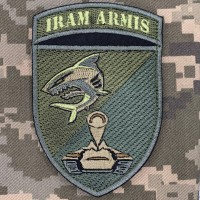 Нарукавний знак Танковий батальйон 40 БрБО Iram armis олива