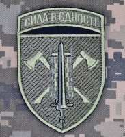 Нарукавний знак 15 окремий полк підтримки Сила в Єдності
