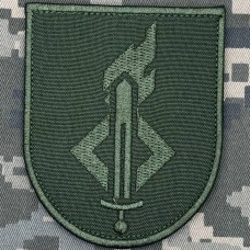 Нарукавний знак Національна академія сухопутних військ Олива