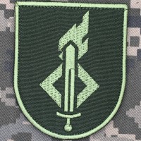 Нарукавний знак Національна академія сухопутних військ олива