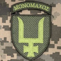 Нарукавний знак 53 ОМБр з дужою Мономах польовий