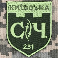 Нарукавний знак 251 батальйон 241 ОБрТРО Олива