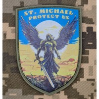 PVC шеврон St Michael Protect Us