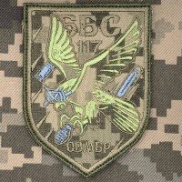 Нарукавний знак ББС 117 ОМБр Піксель