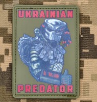 PVC нашивка Ukrainian Predator olive