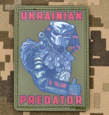 Купить PVC нашивка Ukrainian Predator olive в интернет-магазине Каптерка в Киеве и Украине