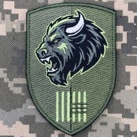 Нарукавний знак 3 механізований батальйон 63 ОМБр олива