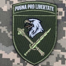 Нарукавний знак 8 Корпус ДШВ Pugna pro libertate олива
