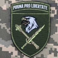 Нарукавний знак 8 Корпус ДШВ Pugna pro libertate олива
