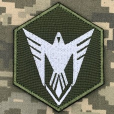 Нарукавний знак 9 ОББС олива-білий