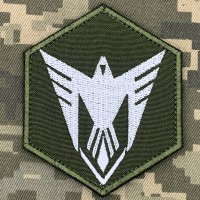 Нарукавний знак 9 ОББС олива-білий
