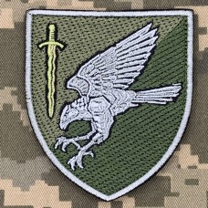 Нарукавний знак Батальйон безпілотних систем " Бойові яструби" 25 бригади польовий