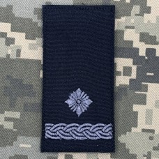 Погон Майор чорно-сірий